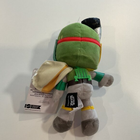 Star Wars Boba Fett Plush Toy 8" By Mattel Soft plush toy collectible New tags - Picture 4 of 10